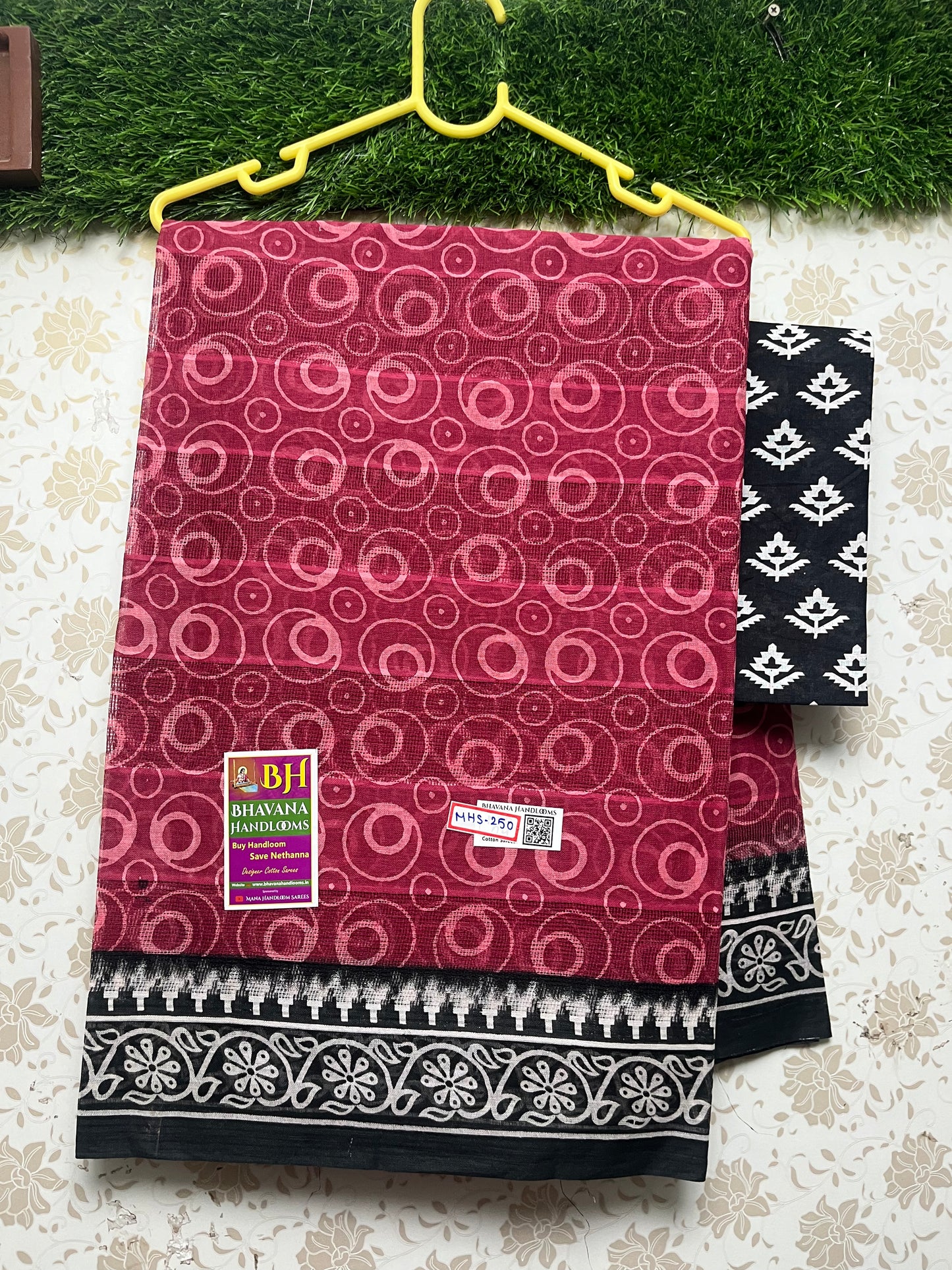 Kota Cotton Saree With Pink Colour