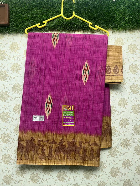 Karishma Cotton Saree With Pink Colour